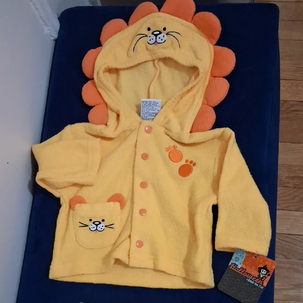 Kids Yellow Lion Hooded Costume Set - Picture 2 of 4
